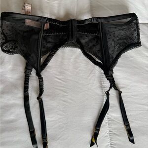 Black Lace Garter Belt